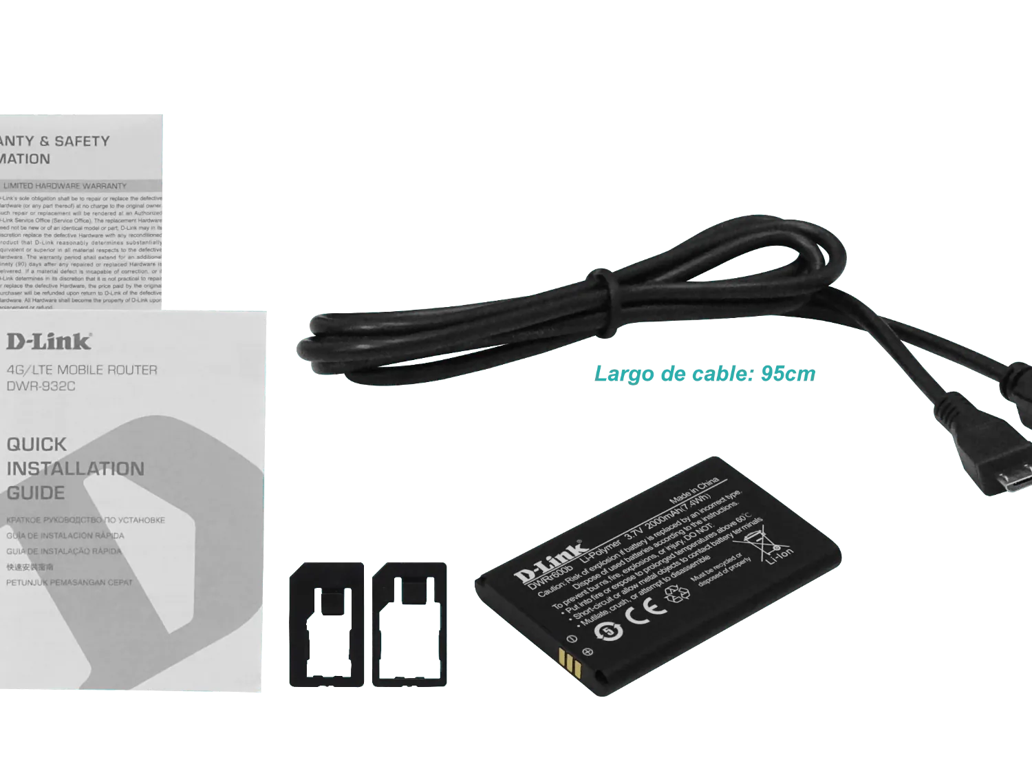 Router Portátil D-Link DWR-932C 4G LTE, Wi-Fi N300, Batería 2000mAh 4