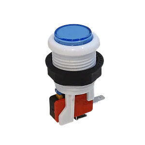 Interruptor Pulsador Arcade Azul 27mm NA N/A SPST 2-pin