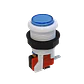 Interruptor Pulsador Arcade Azul 27mm NA N/A SPST 2-pin - Miniatura 1