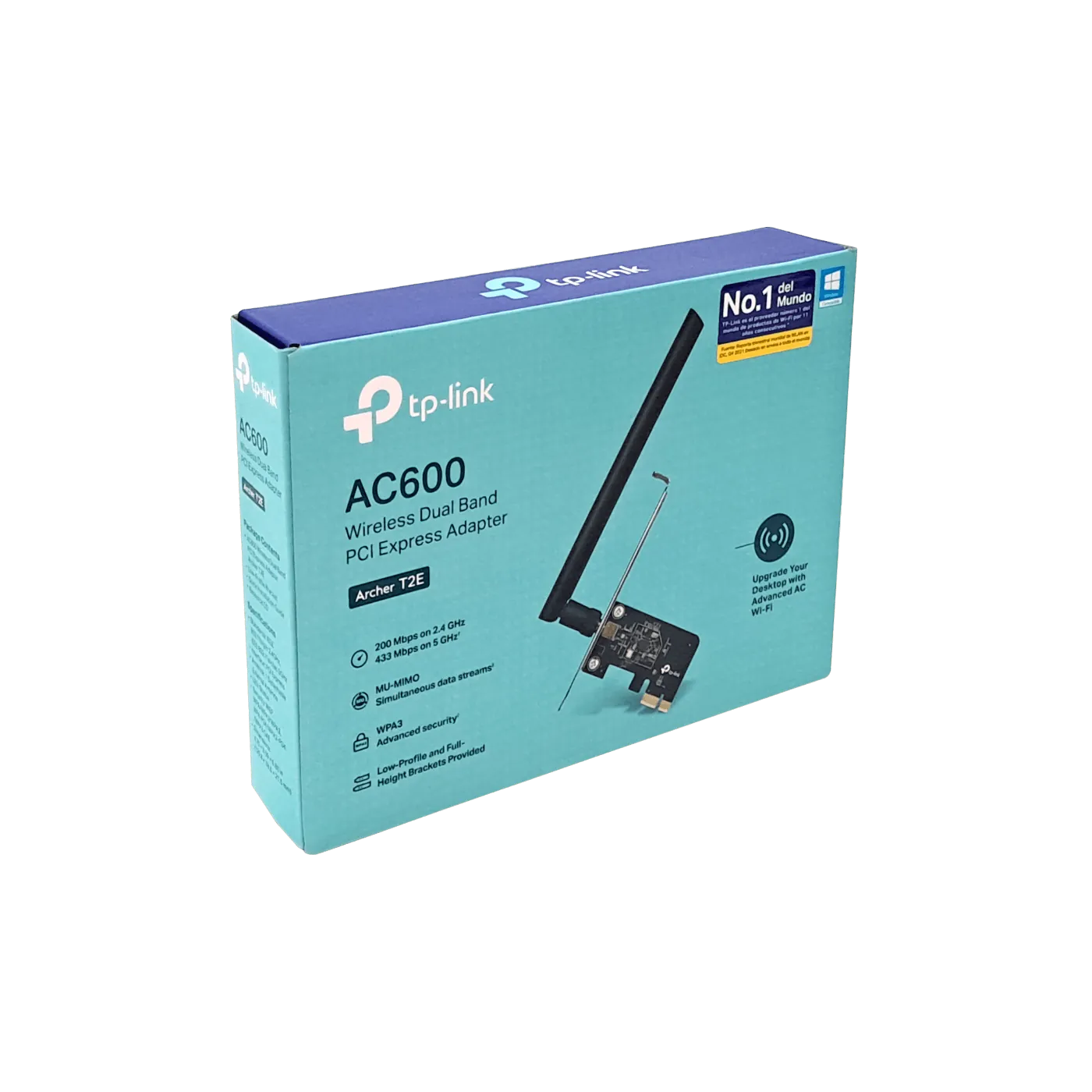 Adaptador Wi-Fi PCIe TP-Link Archer T2E AC600 de alta potencia, Compatible con MU-MIMO 4