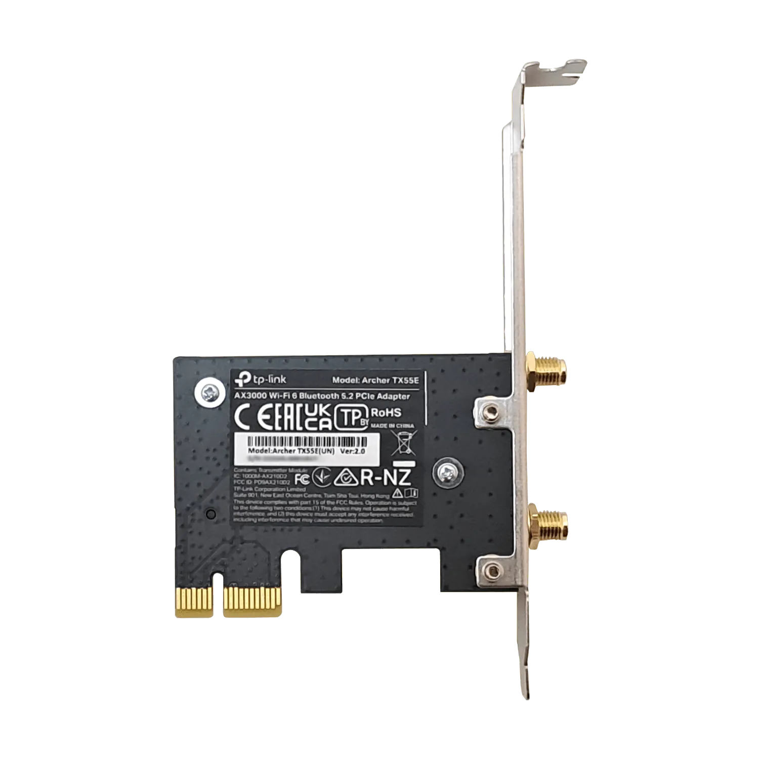 Tarjeta de Red Wi Fi PCIe TP-Link Archer TX55E Wi-Fi 6 AX3000 con Bluetooth 5.2 2