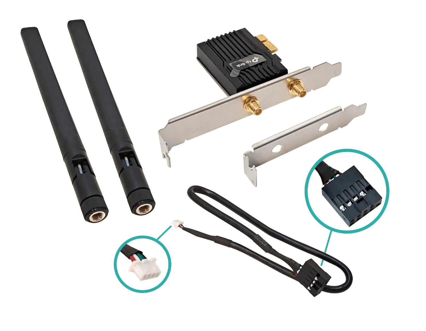 Tarjeta de Red Wi Fi PCIe TP-Link Archer TX55E Wi-Fi 6 AX3000 con Bluetooth 5.2 3