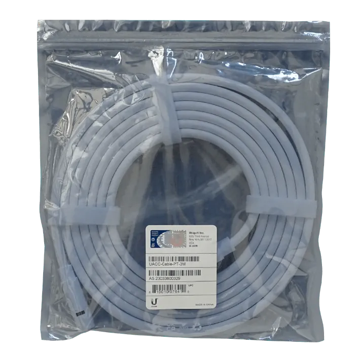 Cable TransPort TPE VW-1 para PT-120W, 3m, UV-Resistente Exterior, Ubiquiti UACC-CABLE-PT-3M 2
