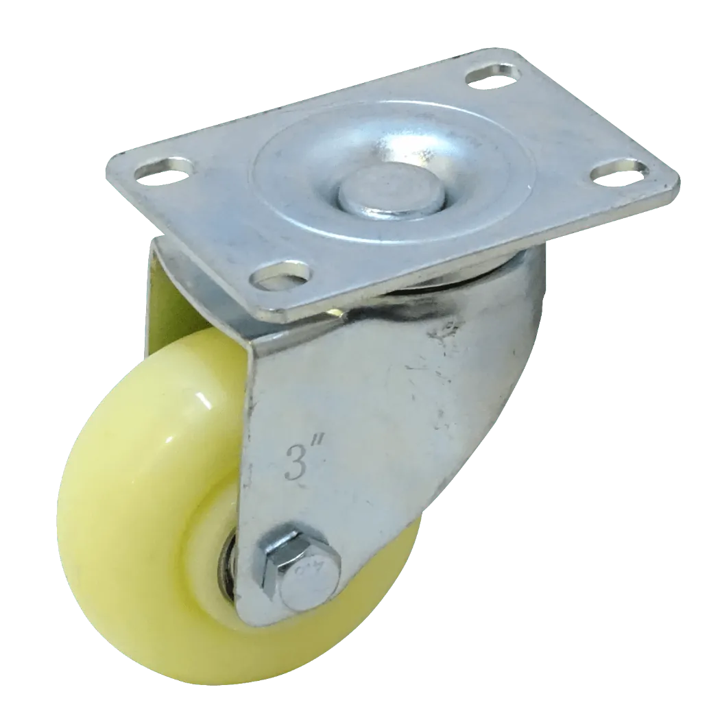 Rueda 3-pulgadas Blanca Giratoria Soporta-30Kg 65x92x105mm 2
