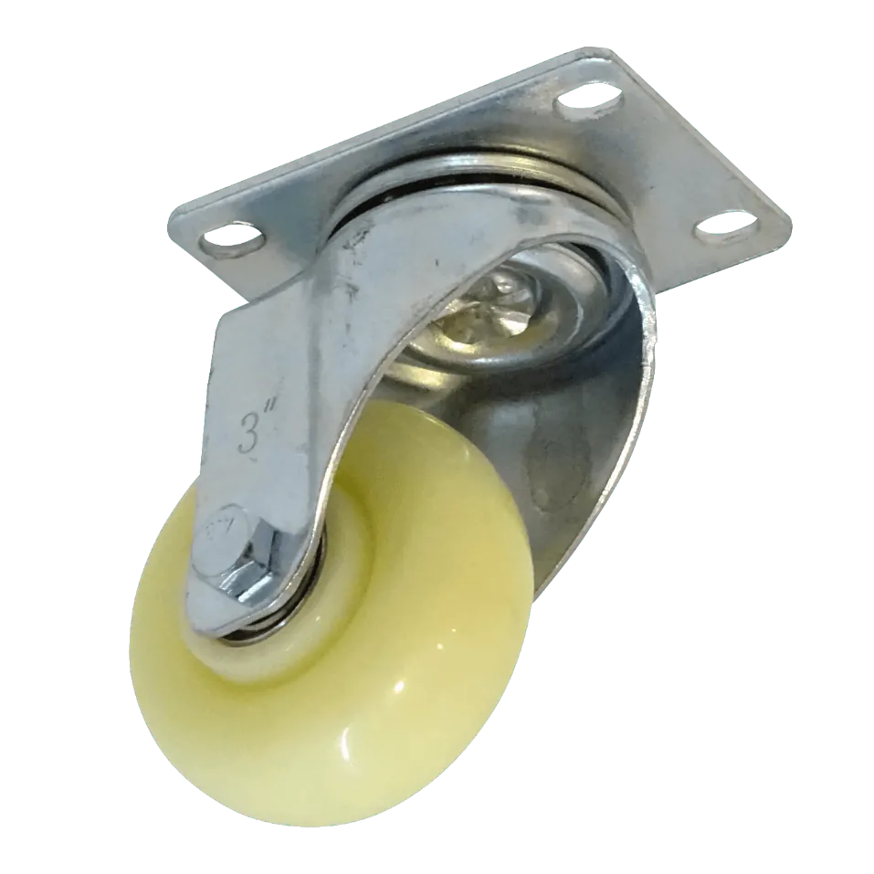Rueda 3-pulgadas Blanca Giratoria Soporta-30Kg 65x92x105mm 3