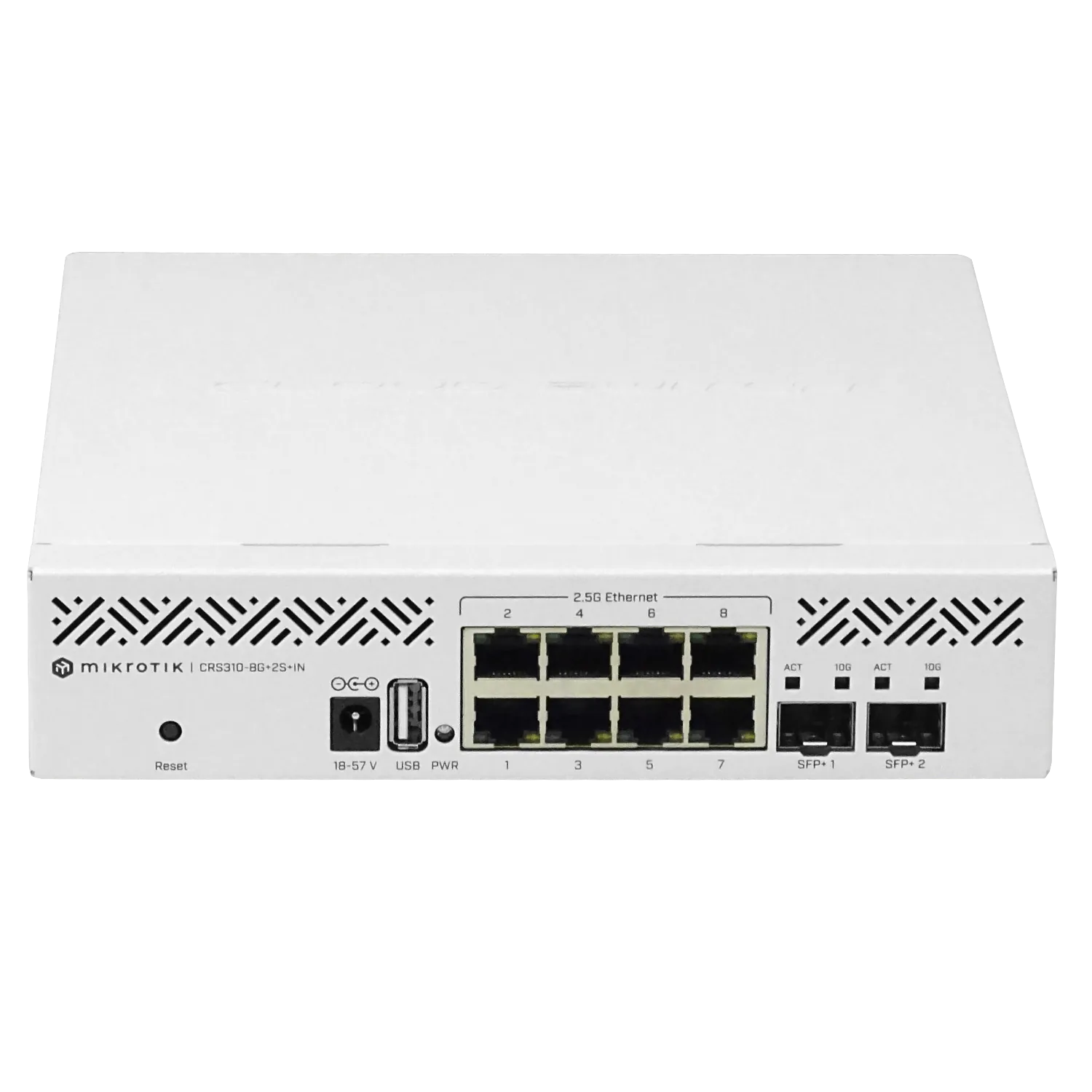 Switch MikroTik CRS310-8G+2S+IN 8x 2.5G + 2x SFP+ 10G USB Rack RouterOS L5 1