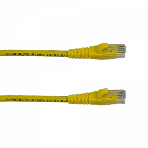 Cable Patch Cat6 5mt Amarillo LSZH Inyectado Multifilar
