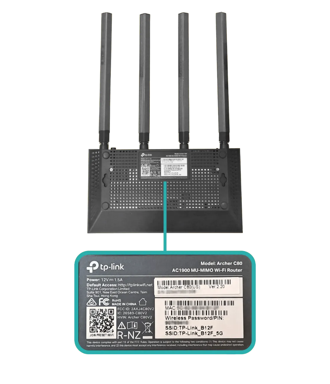 Router WiFi AC1900 MU-MIMO TP-Link Archer C80 - 1xWAN Gigabit, 4xLAN Gigabit, Beamforming 3