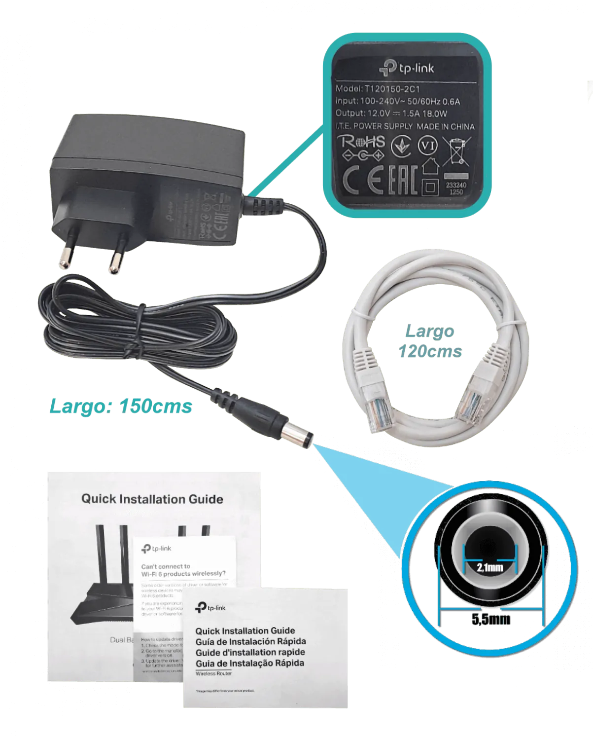 Router TP-Link Archer AX23 Wi-Fi 6 de doble banda AX1800 4