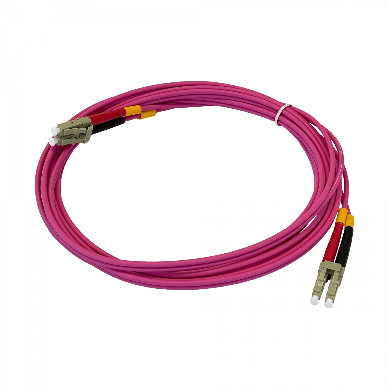 Jumper Fibra 50/125um 3,0mm LSZH 3mt LC-LC OM4 MultiModo MM Duplex  3