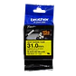 Cinta Termorretráctil Brother HSE661E, 5.8mm, Compatible con Rotuladoras P-Touch, Color Negro - Miniatura 2