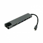 Hub USB-C c/ HDMI, 2 USB-A, RJ45, SD/mSD, Aluminio - Miniatura 4