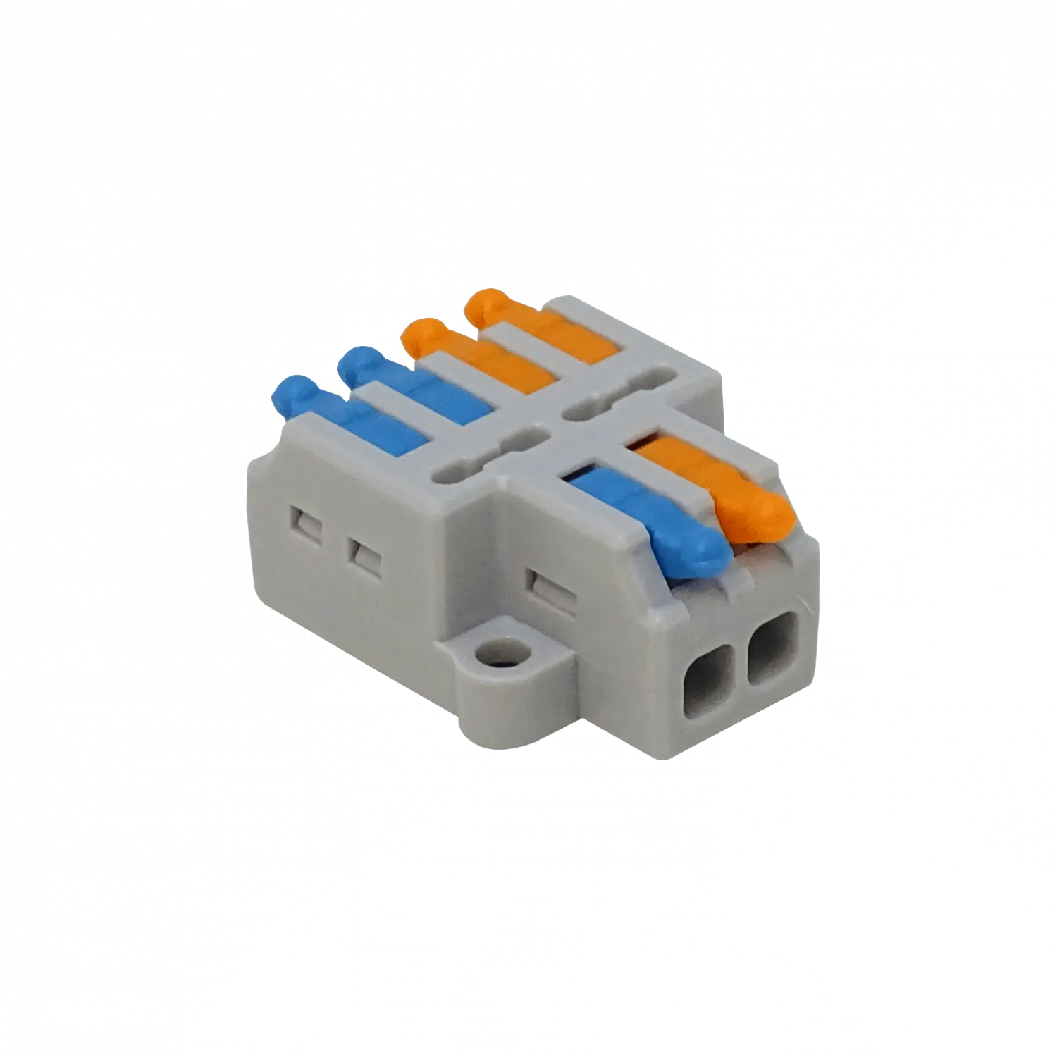 Regleta de Conexión de 2 a 4 Conductores, 32A 250V, AWG28-14, 0.08-2.5mm², D2-4   1