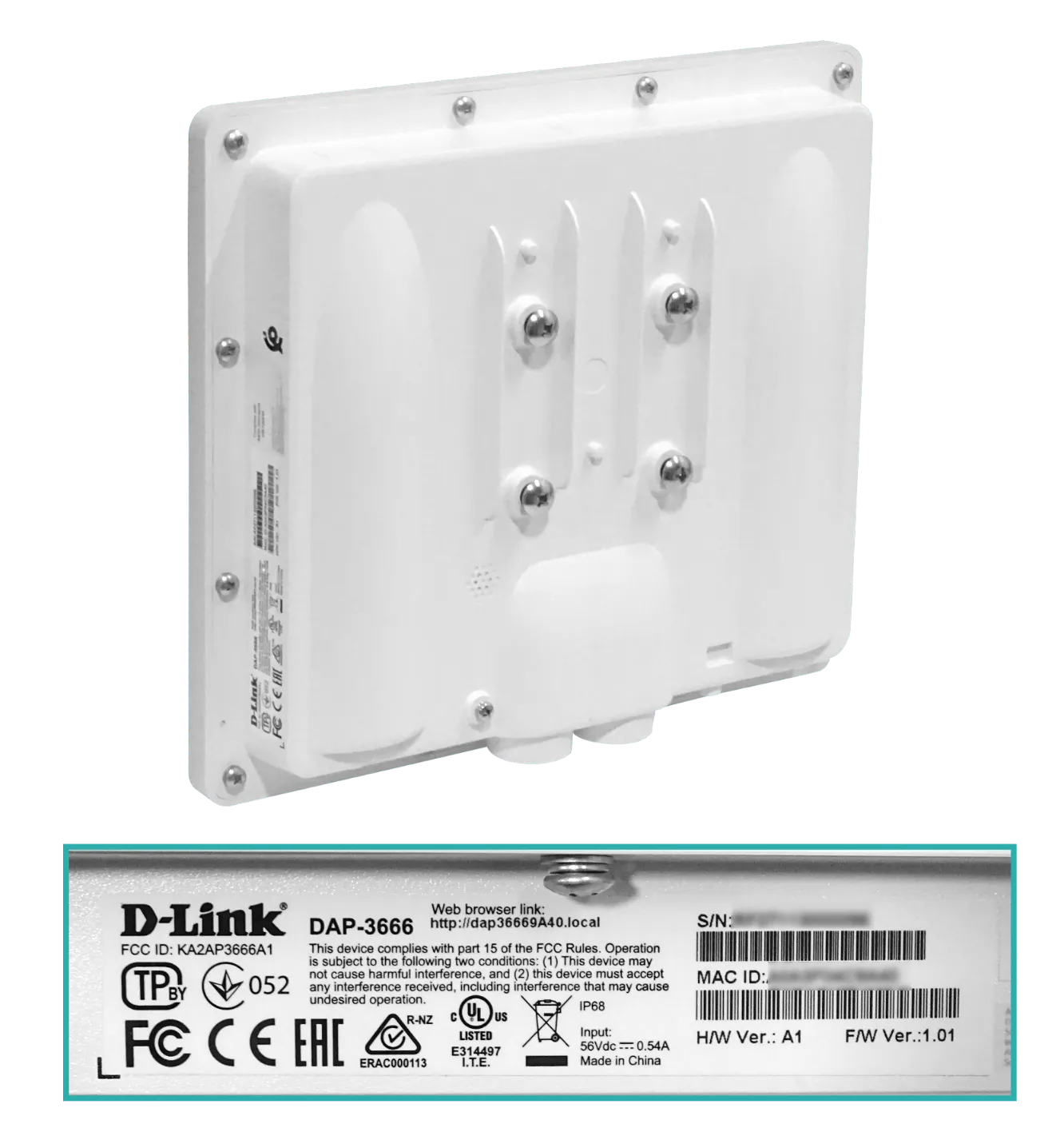 Punto de Acceso de Exterior PoE D-Link Wireless AC1200 Wave 2 de doble banda WiFi4EU ready 5