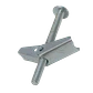 Tarugo Anclaje Mariposa Metalico 1/4x3 Largo 75mm para Volcanita - Miniatura 2