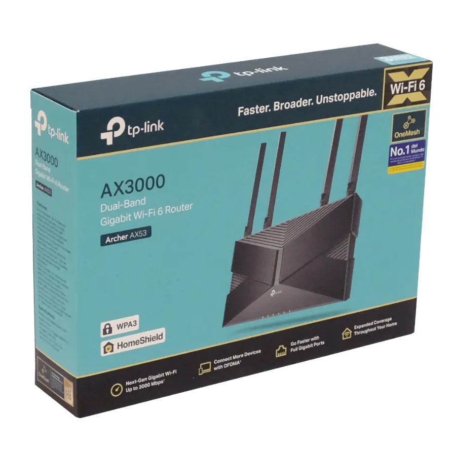 Router TP-Link Archer AX53 Wi-Fi 6 de doble banda AX3000, Compatible con EasyMesh 7