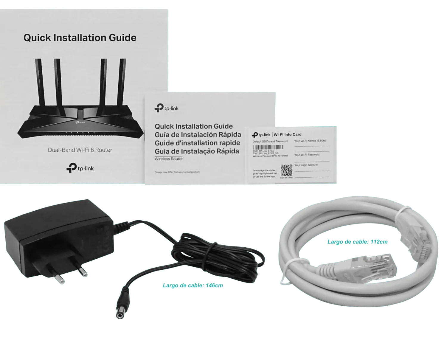 Router TP-Link Archer AX53 Wi-Fi 6 de doble banda AX3000, Compatible con EasyMesh 6