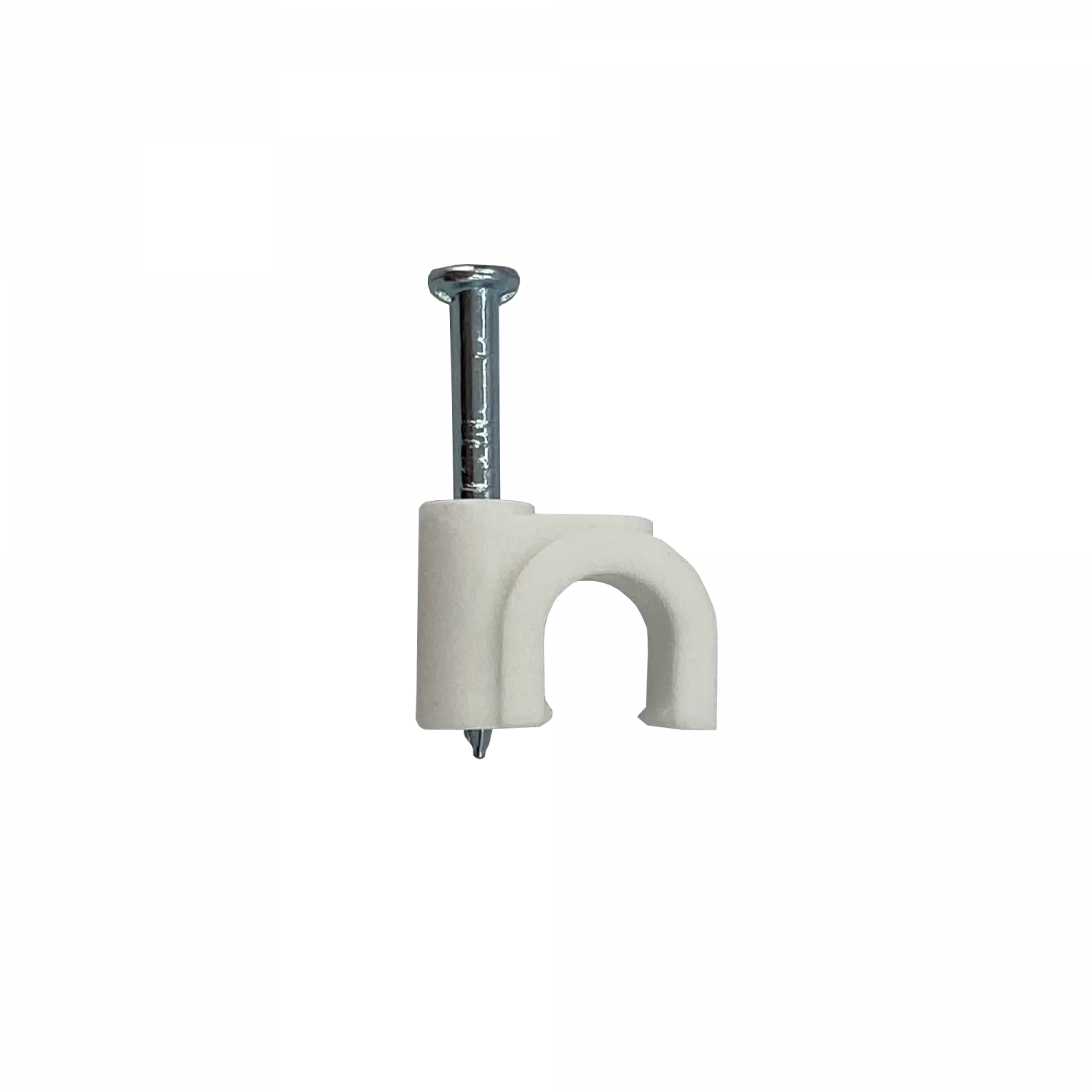 Grampas LINKMADE 6mm Redondas Blancas con Clavo para Concreto - Pack de 100 1