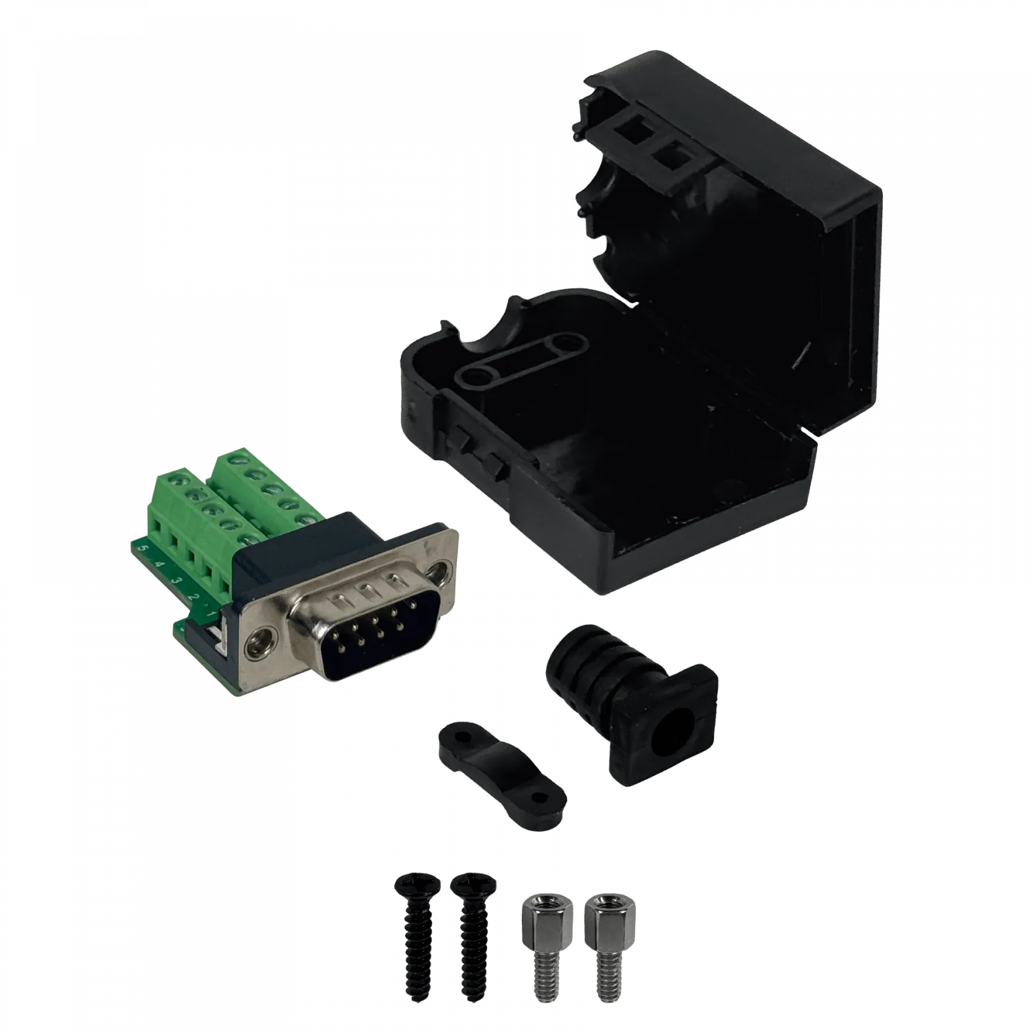 Adaptador L Com DGB9M DB9 Macho Macho Slimline, Blindado, 3A 5