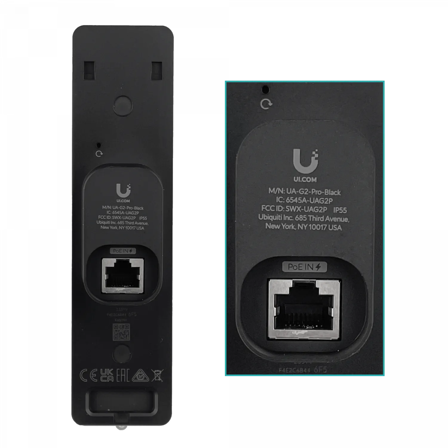 Timbre IP Ubiquiti UA-G2-PRO-BLACK - Negro, IP55, CCTV, Lector NFC, UniFi Access 2