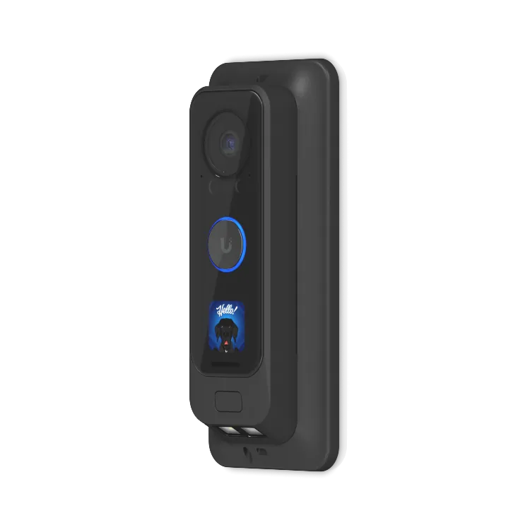 Soporte Montaje Ubiquiti G4-DOORBELL-BOX - Negro, Plano o Angular 25° para UVC-G4-Doorbell-Pro 5