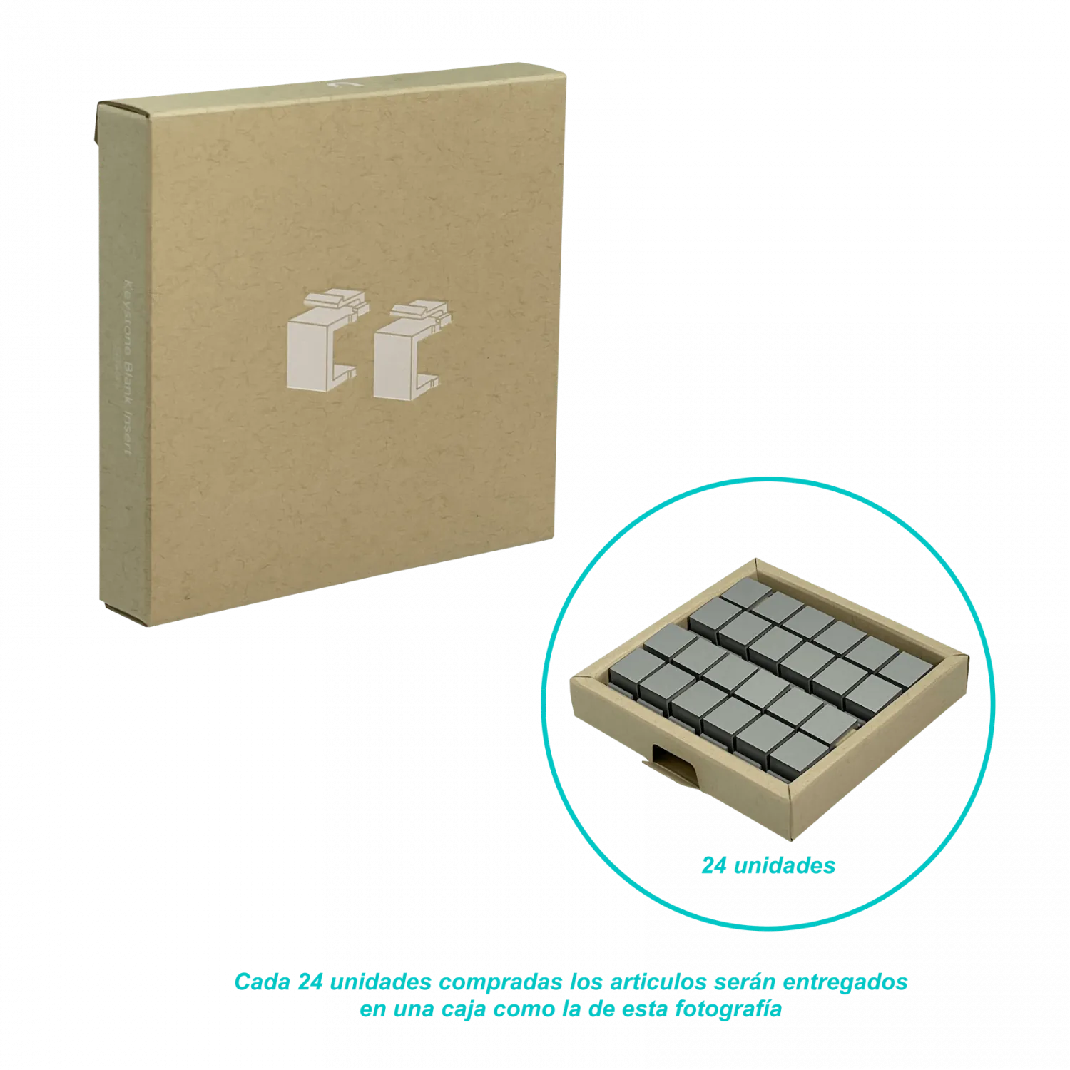 Tapa Ciega para Keystone Gris Ubiquiti Keystone Blank Insert UACC 4