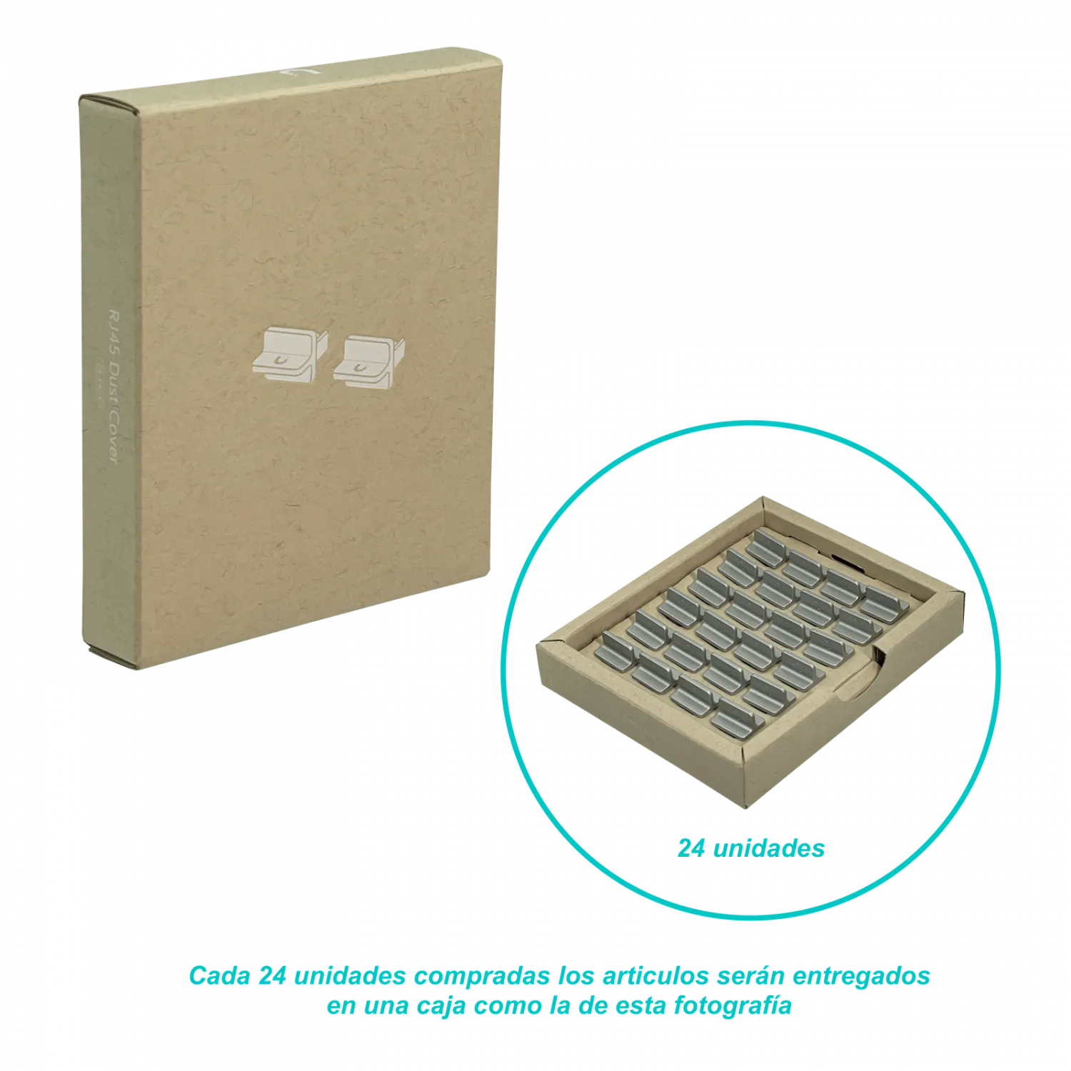 Unidad Cubre Keystone para Conexiones RJ45 Ubiquiti RJ45 Cover Gris 4
