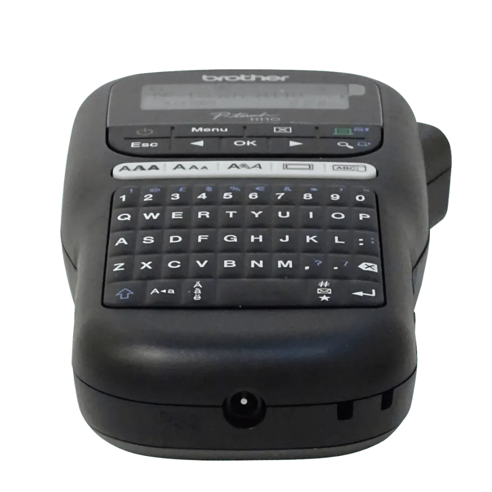 Rotuladora Brother PT-H110BK QWERTY negra TZe 3 5 a 12mm 2