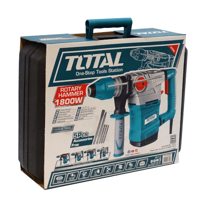 Rotomartillo Total ROTO-18 1800W SDS Plus 850RPM industrial 5