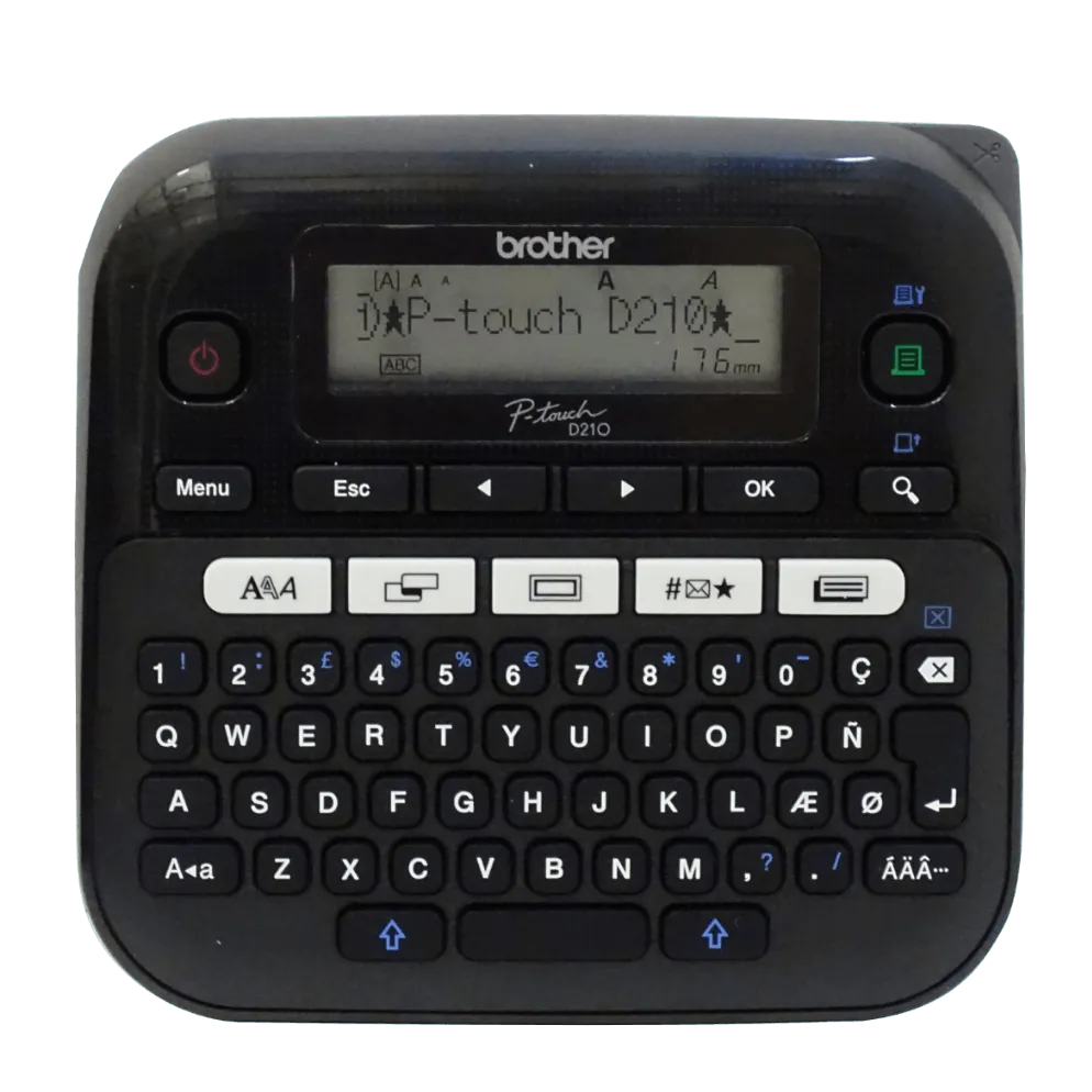 Rotuladora Brother PT-D210 oficina QWERTY TZe 3 5 a 12mm 1