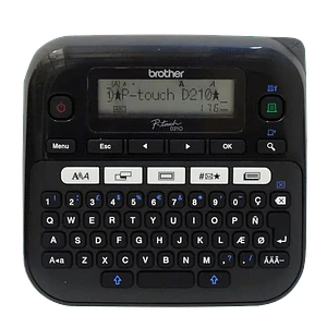 Rotuladora Brother PT-D210 oficina QWERTY TZe 3 5 a 12mm