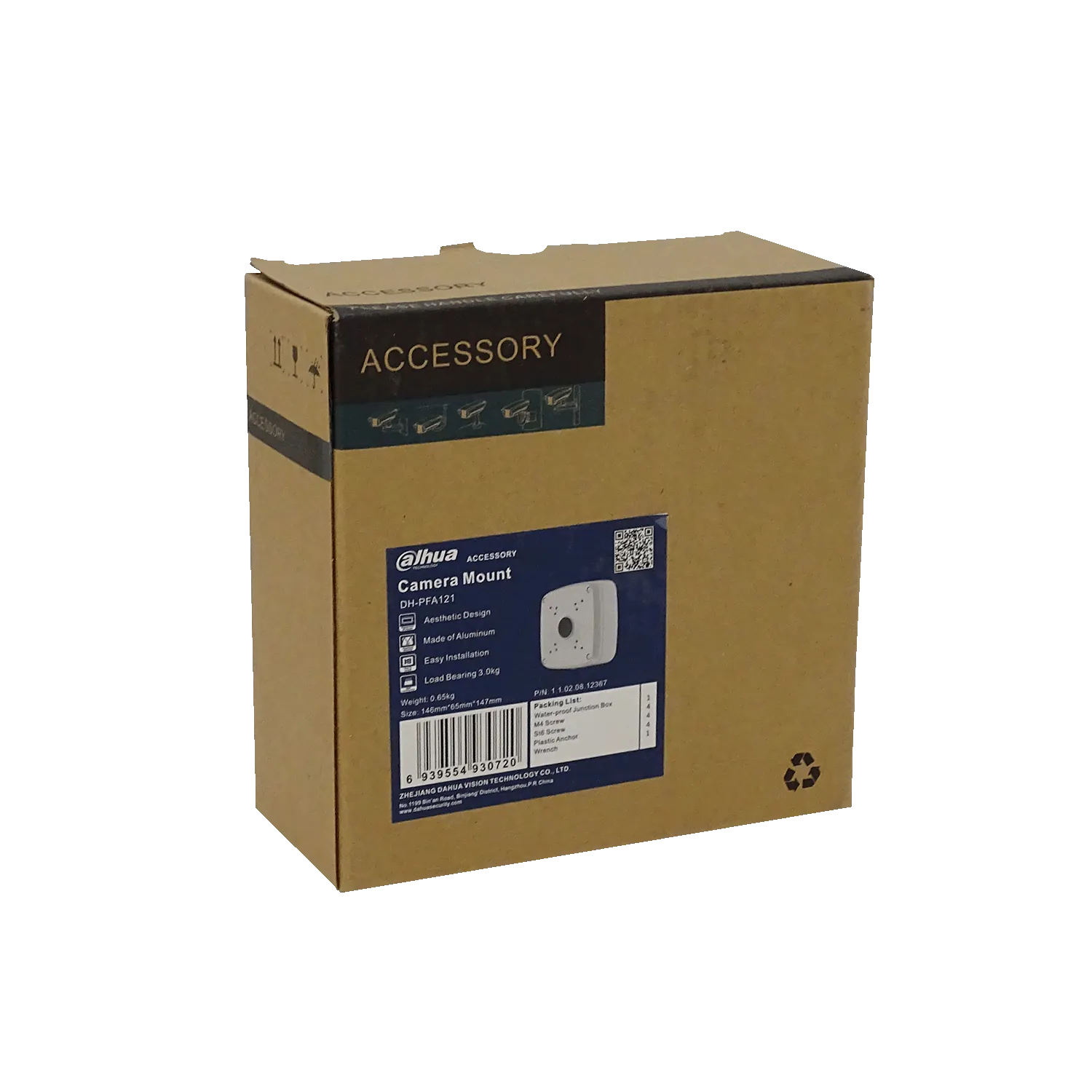 Caja de Conexiones Impermeable Dahua PFA121 - Aluminio, IP66, Color Blanco 5