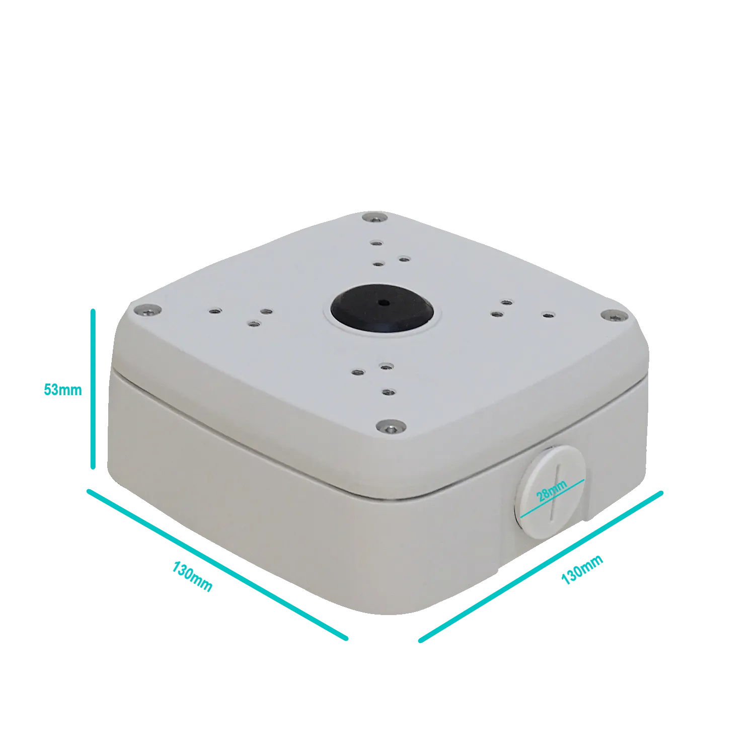 Caja de Conexiones Impermeable Dahua PFA121 - Aluminio, IP66, Color Blanco 2