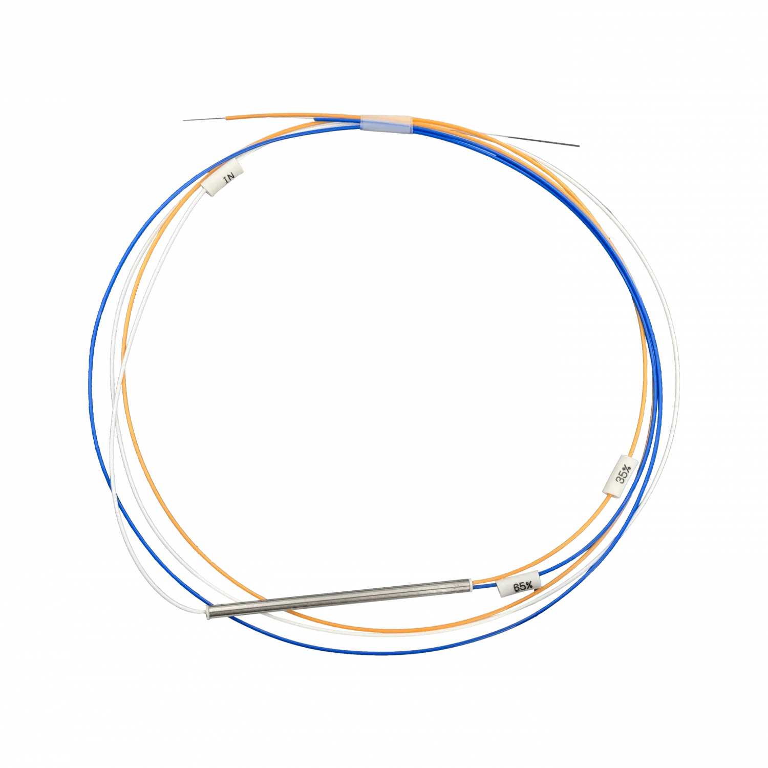 Divisor Splitter XPON XGPON Desbalanceado 1x2 65-35 FBT sin-Conectores  1