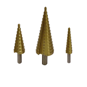 FERRETOOLS Kit 3-Brocas Pino 4-12 4-20 4-32mm p/Metal HSS Escalonadas