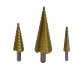 FERRETOOLS Kit 3-Brocas Pino 4-12 4-20 4-32mm p/Metal HSS Escalonadas - Miniatura 1