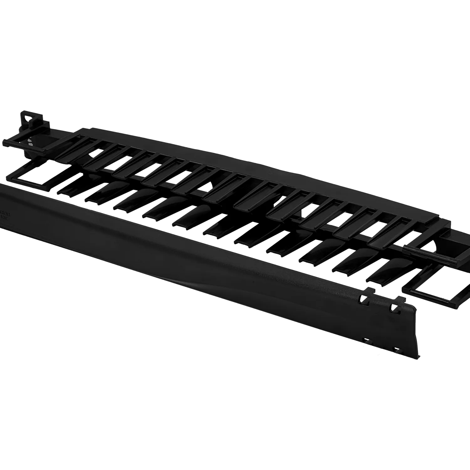 Guia de Cables Furukawa RAD-1F horizontal cerrada plastica para rack 1U 4