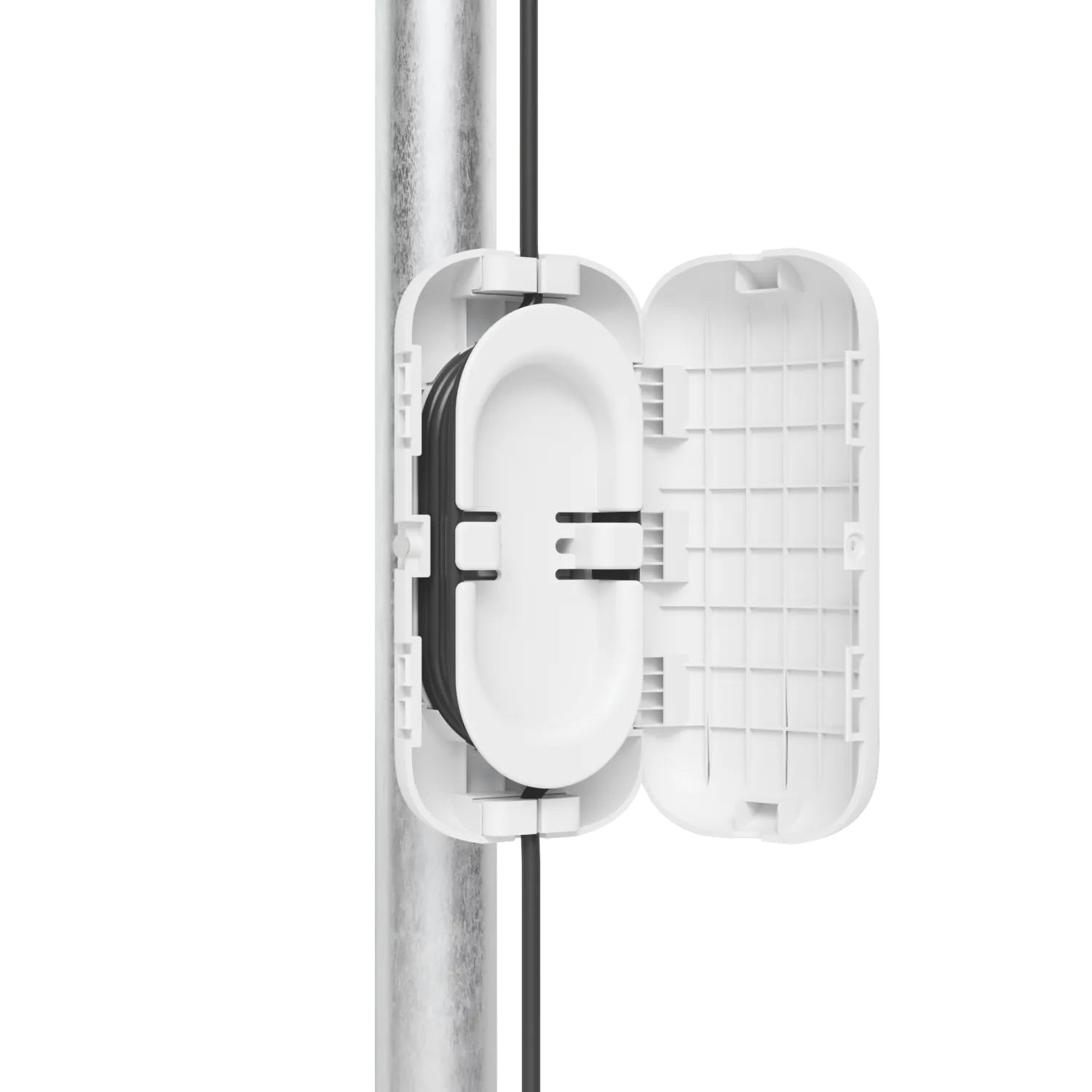 Caja de Reserva para Fibra Óptica con Alivio de Tensión, Exterior, UV y Poste 35-60mm Ubiquiti UF-KI 10