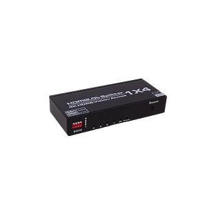 Splitter HDMI 1x4 4K 60Hz, 1 Entrada / 4 Salidas, v2.0 con Fuente 5V 2.1A