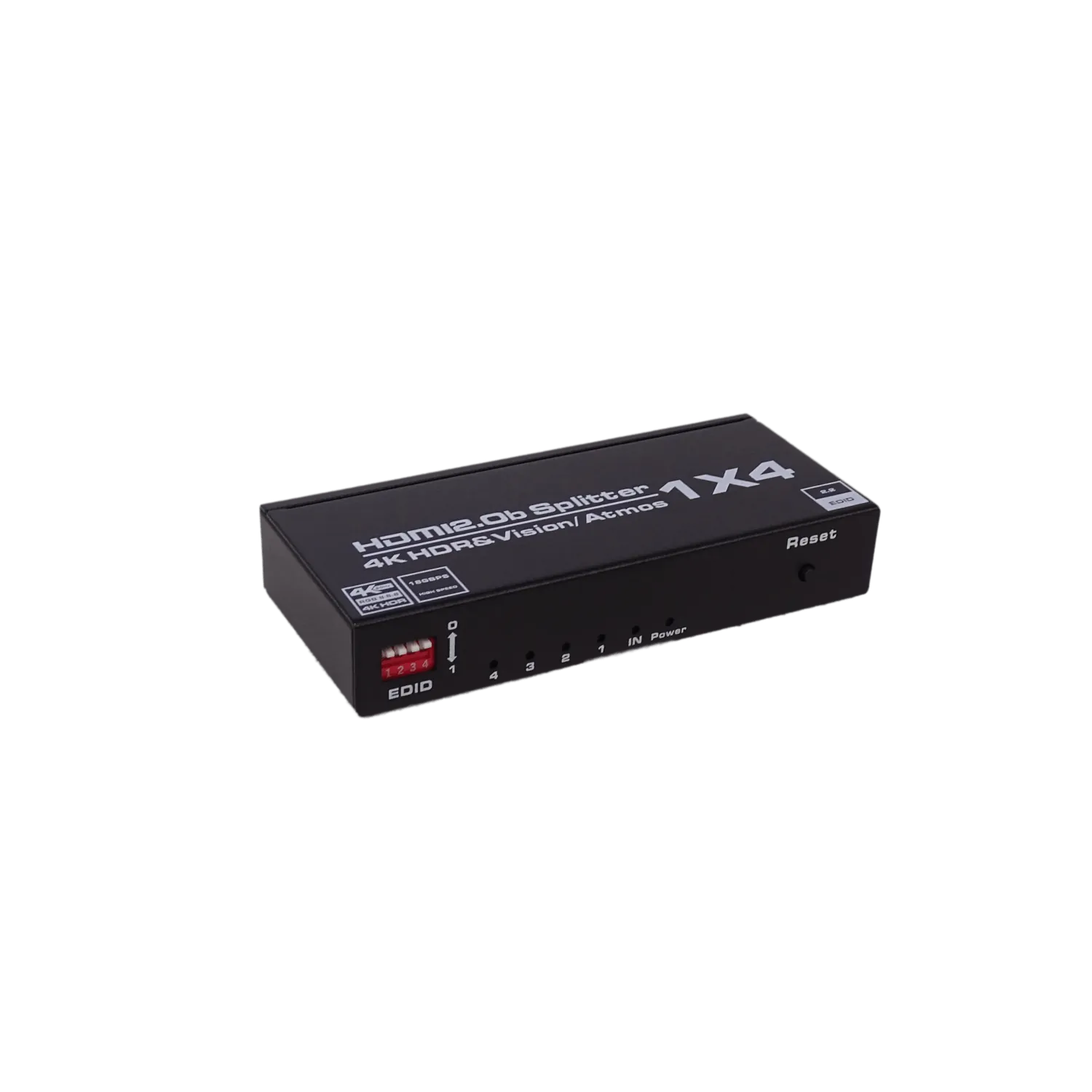 Splitter HDMI 1x4 4K 60Hz, 1 Entrada / 4 Salidas, v2.0 con Fuente 5V 2.1A 1