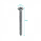 Tornillo Roscalata 6 X 1.1/2-pulgadas Zinc 617348001 YUR6-12. 100-Unids.  - Miniatura 3