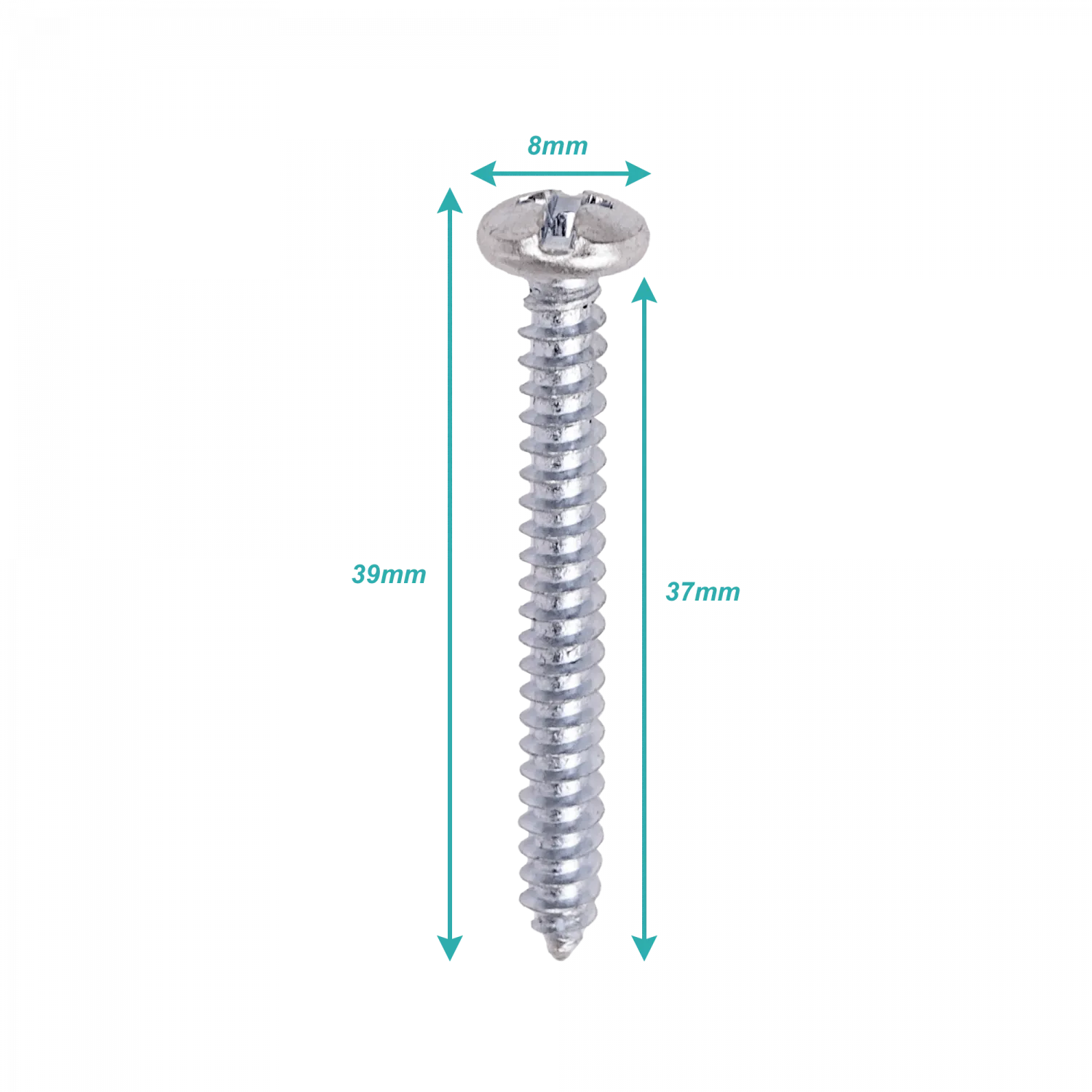 Tornillo Roscalata 8 X 1.1/2-pulgadas ZINC 617448001 100-Unids.  3