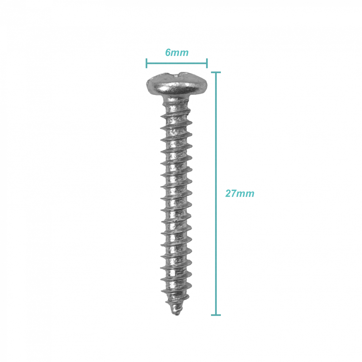 Tornillo Roscalata 6 X 1-pulgadas Zinc 617332001 100-Unids.  3