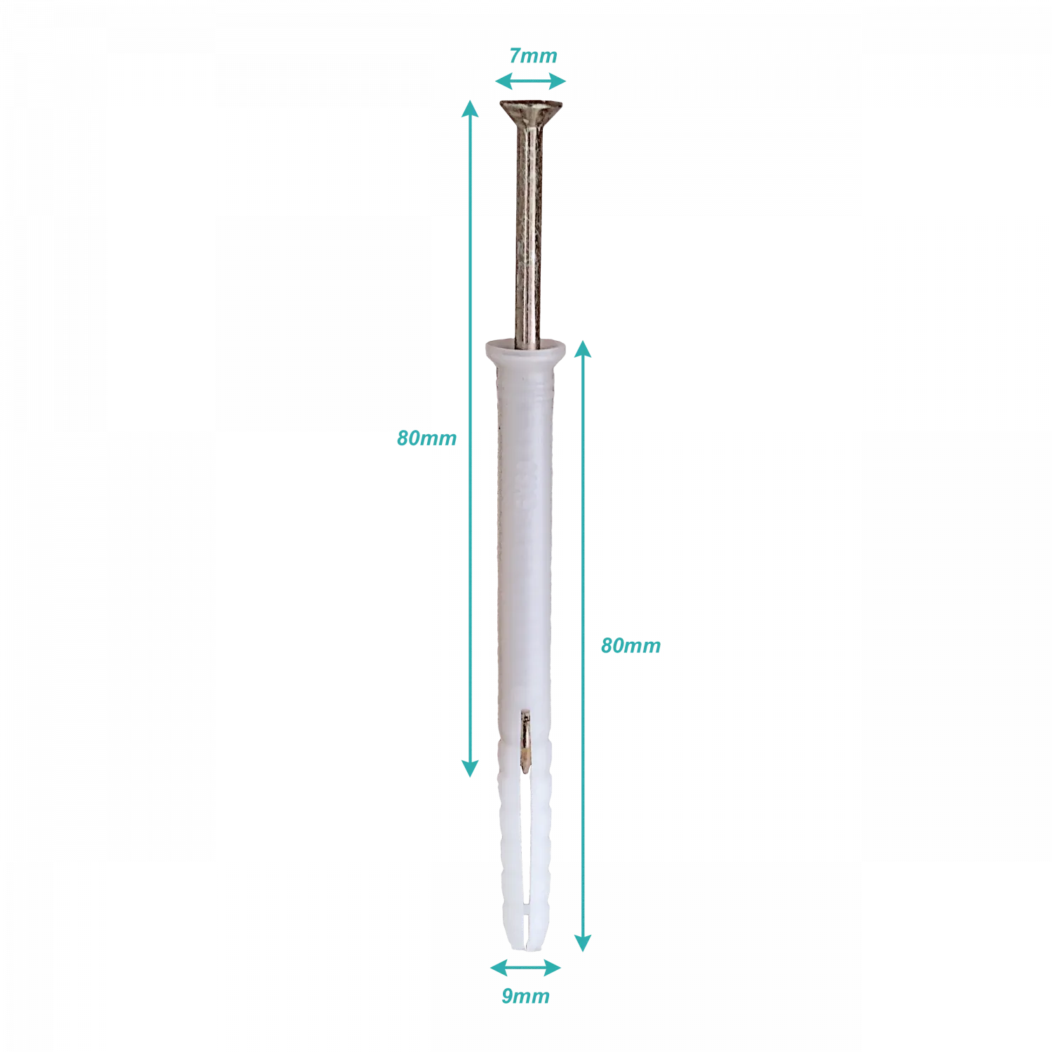 Tarugo Clavo para Ladrillo Hueco 100-unids. 6x80mm  1