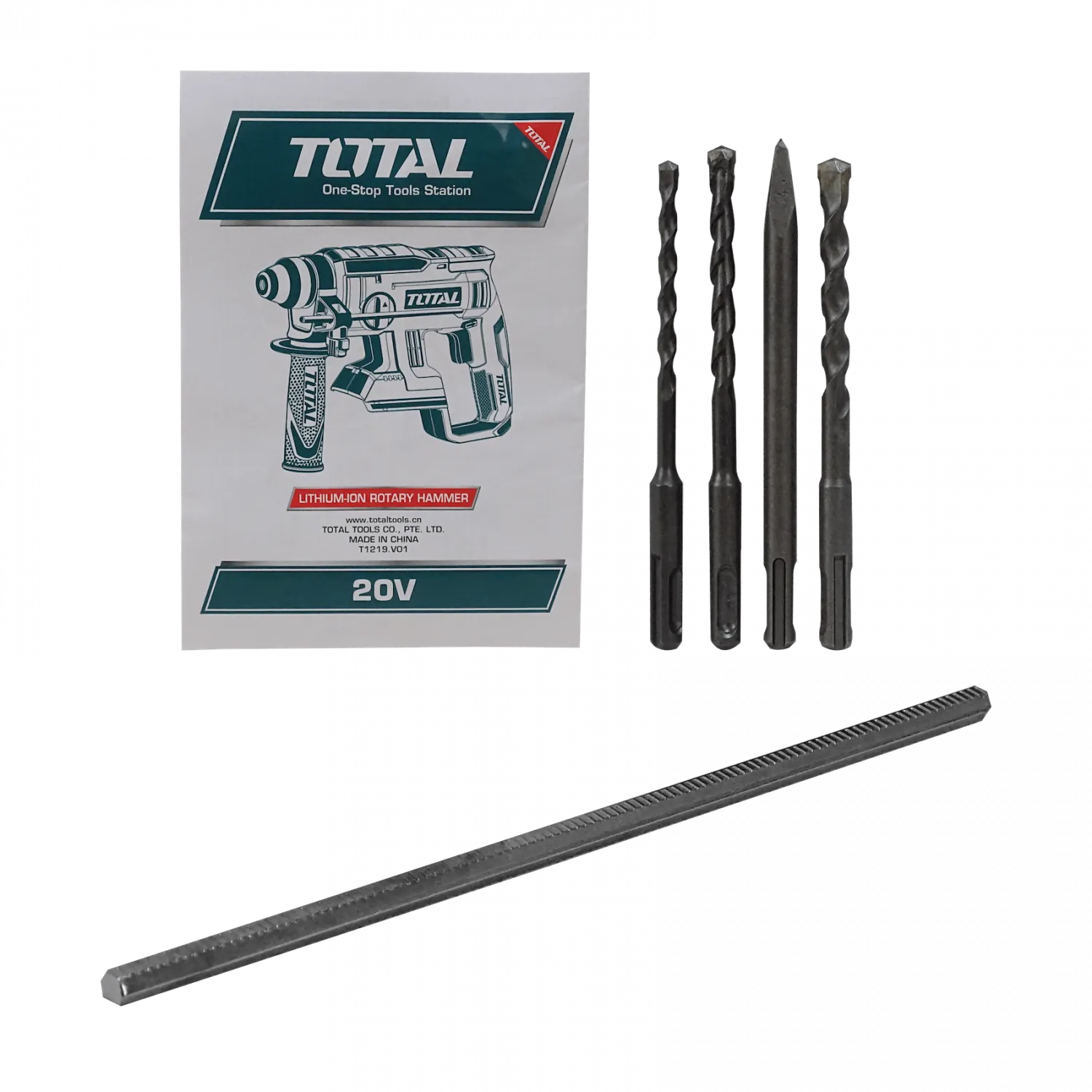 Rotomartillo Total ROTO-20V inalambrico SDS Plus requiere bateria 5