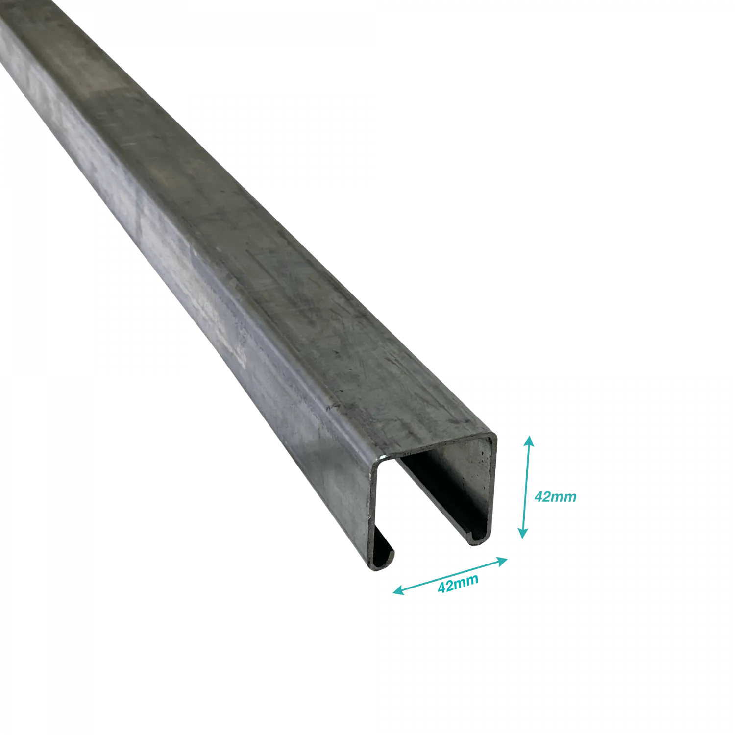 Riel Liso 42x42mm Zincado Unistrut 3mt 2