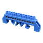 Regleta Azul 12-Conexiones 4mm Riel Din Distribucion Electrica - Miniatura 1