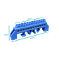 Regleta Azul 12-Conexiones 4mm Riel Din Distribucion Electrica - Miniatura 5