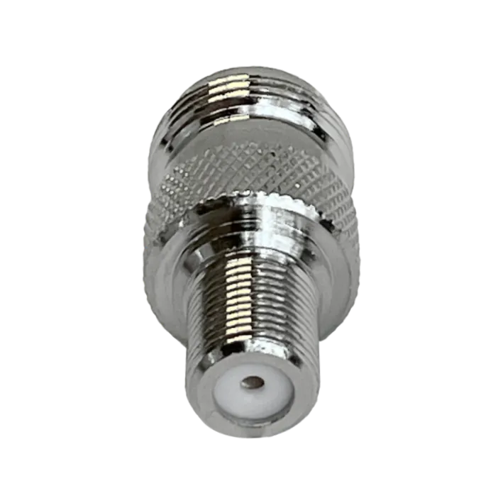 Adaptador Coaxial N Hembra a F Hembra Tipo Copla RF 2