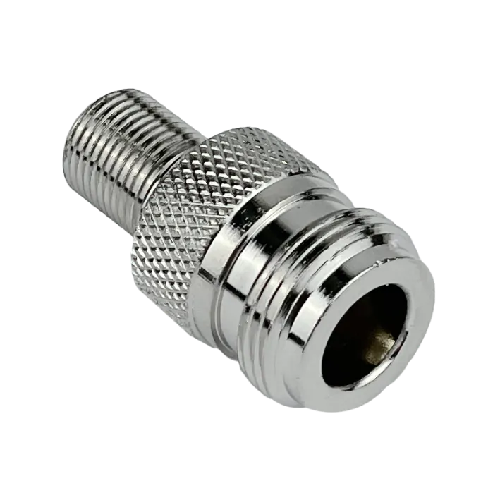 Adaptador Coaxial N Hembra a F Hembra Tipo Copla RF 3
